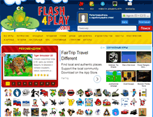 Tablet Screenshot of flash4play.com